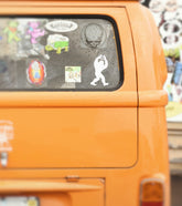 Sasquatch "Heart Hands" Vinyl Decal - White